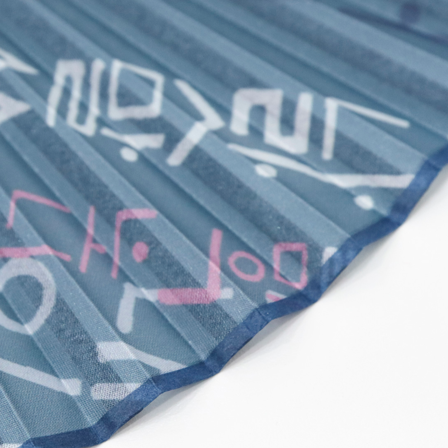 Korean Calligraphy Silk Folding Fan